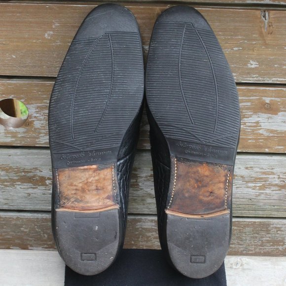 Church’s Black “Fighting Seal” Leather Slip-On EUC - Picture 9 of 15